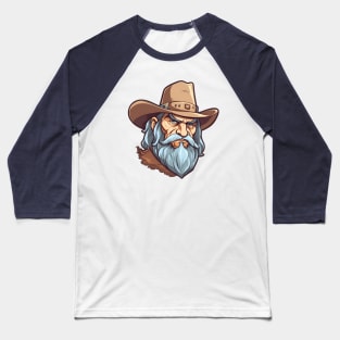 Old American trapper, wild west Baseball T-Shirt